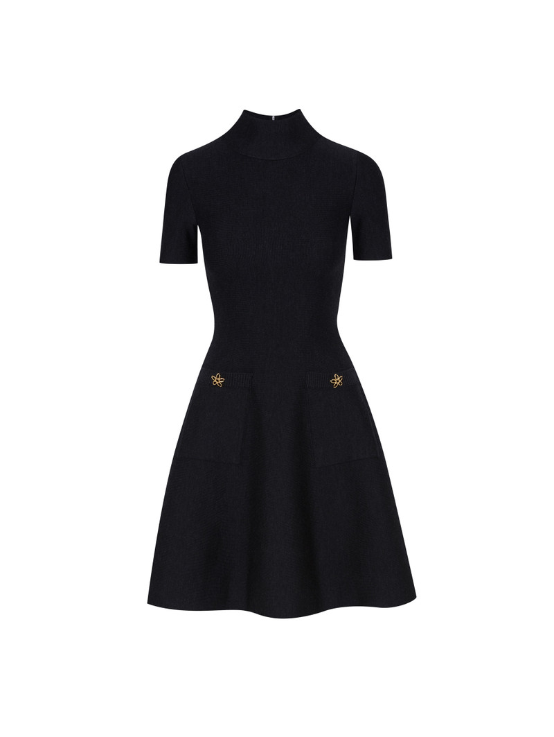 O FLOWER KNIT MINI DRESS 5