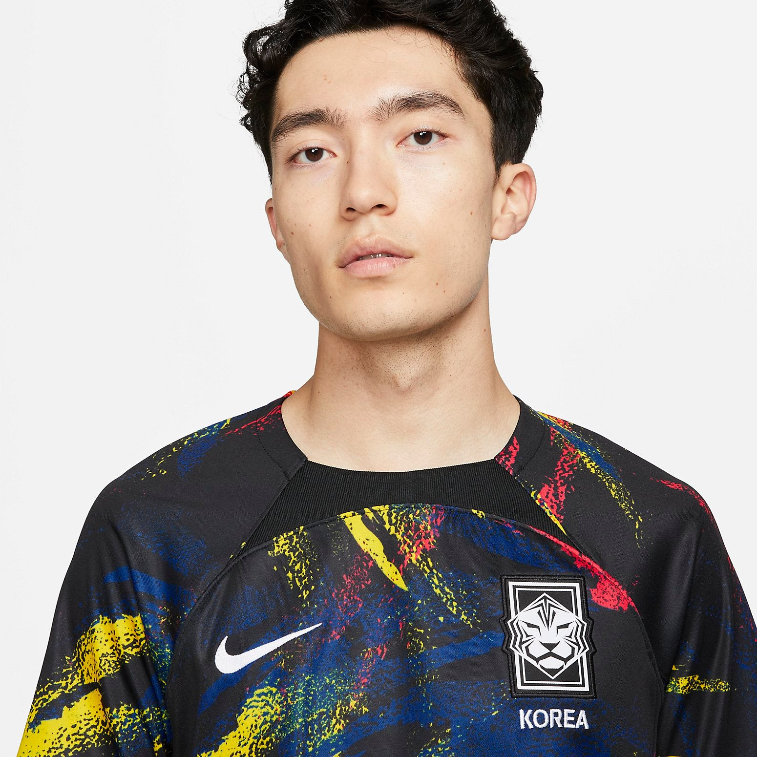 Nike Korea 2022/23 Stadium Home Dri-FIT Soccer Jersey 'Black Multicolor' DX9288-010 - 2