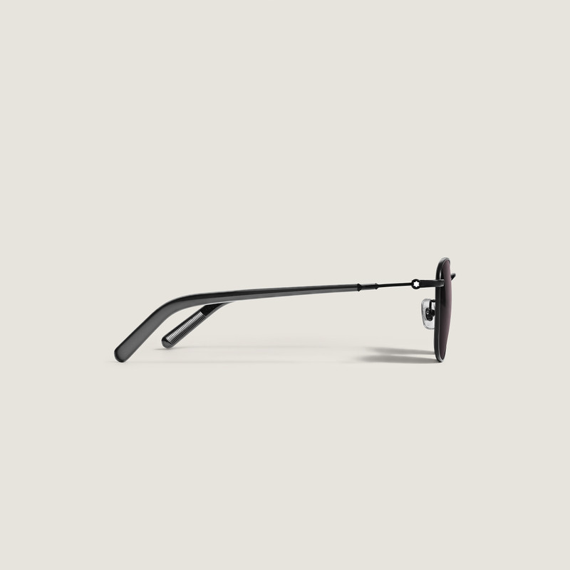 Montblanc Squared Sunglasses with Black Coloured Metal Frame outlook