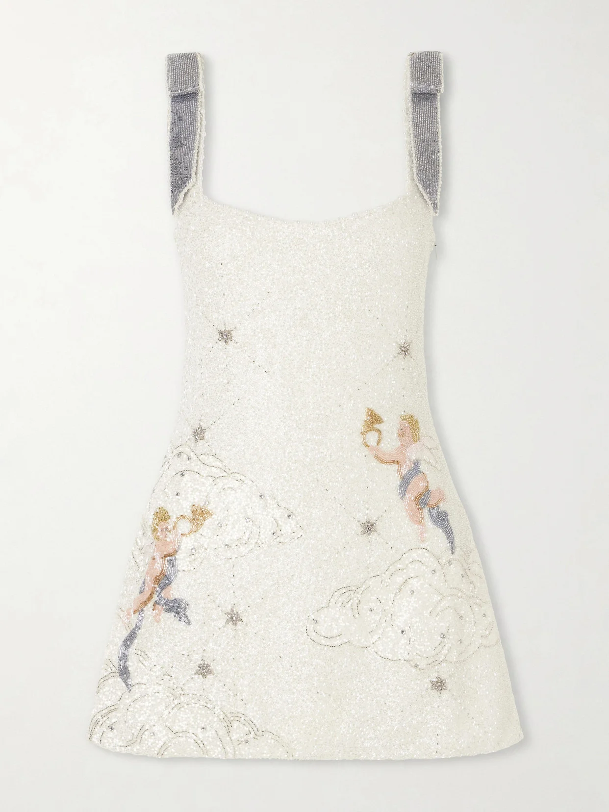 Cupid Embellished Tulle Mini Dress - 1