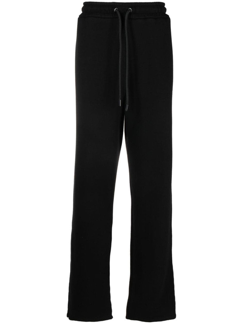 Diag-stripe cotton track pants 1