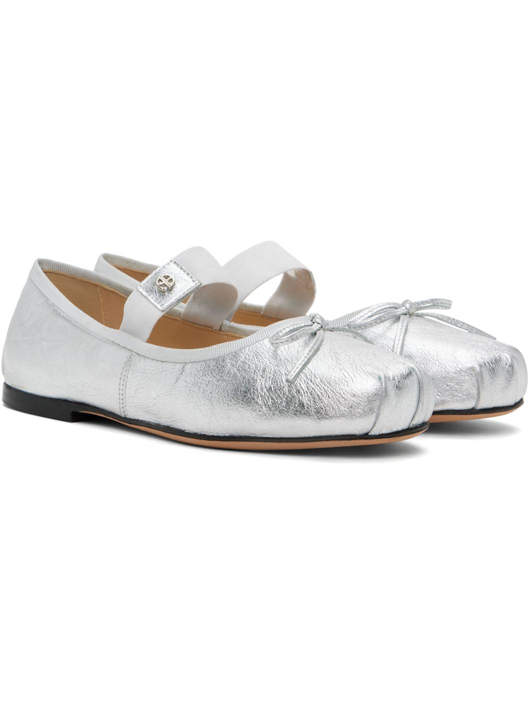 Silver Jolie Ballerina Flats - 4