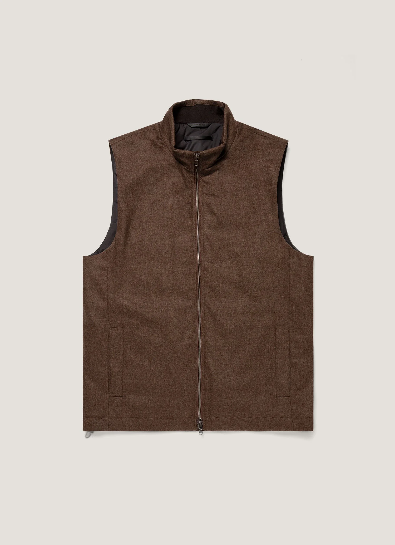 Wool Cashmere Flannel Gilet - 1