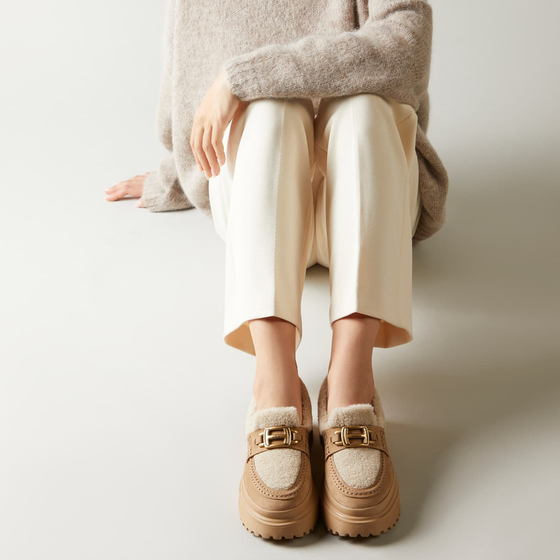 Loafers Hogan H619 Beige Brown 6