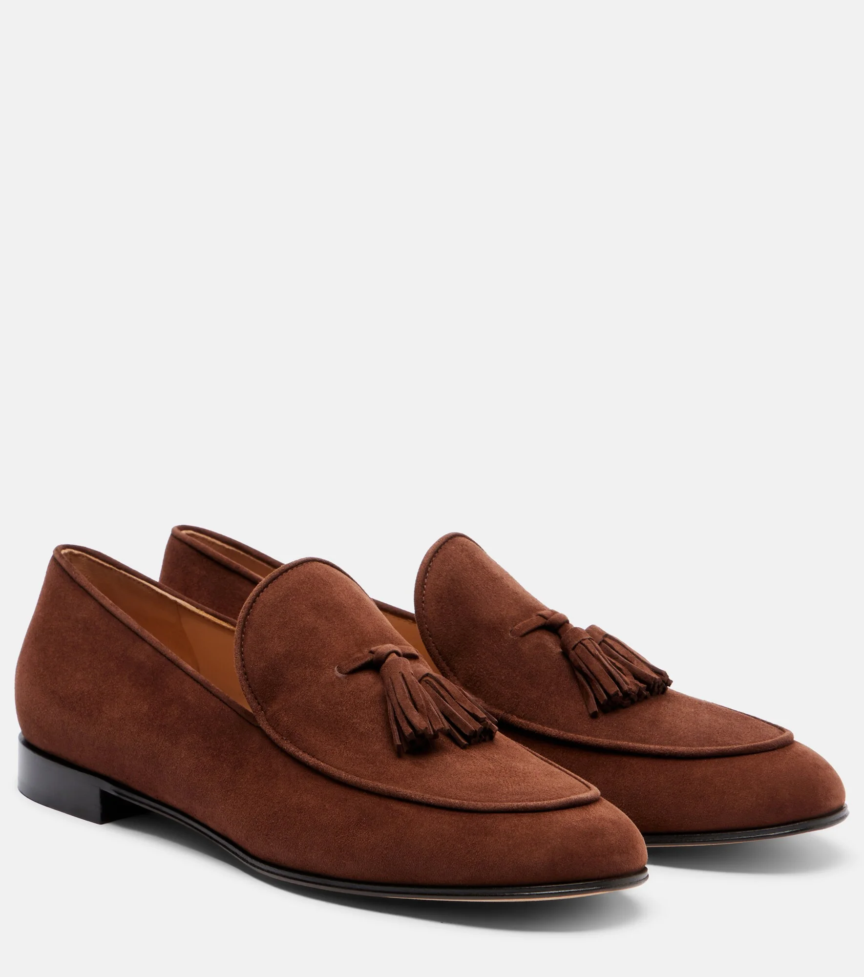 Tasseled suede loafers - 1