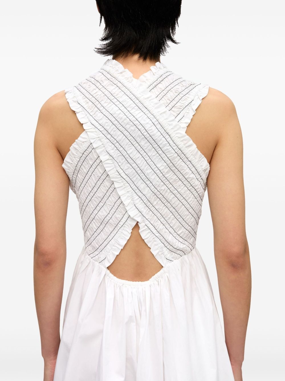 square-neck midi dress - 4