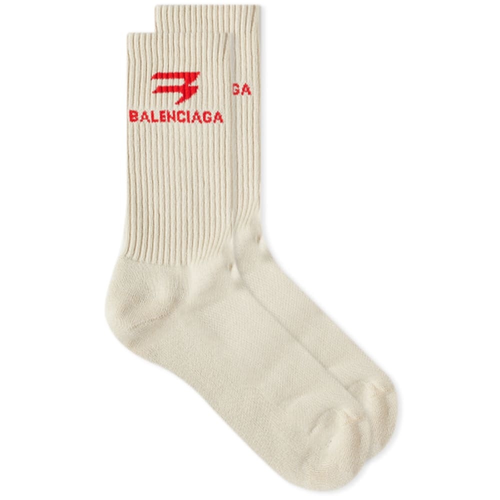 Balenciaga Sports Logo Sock - 1