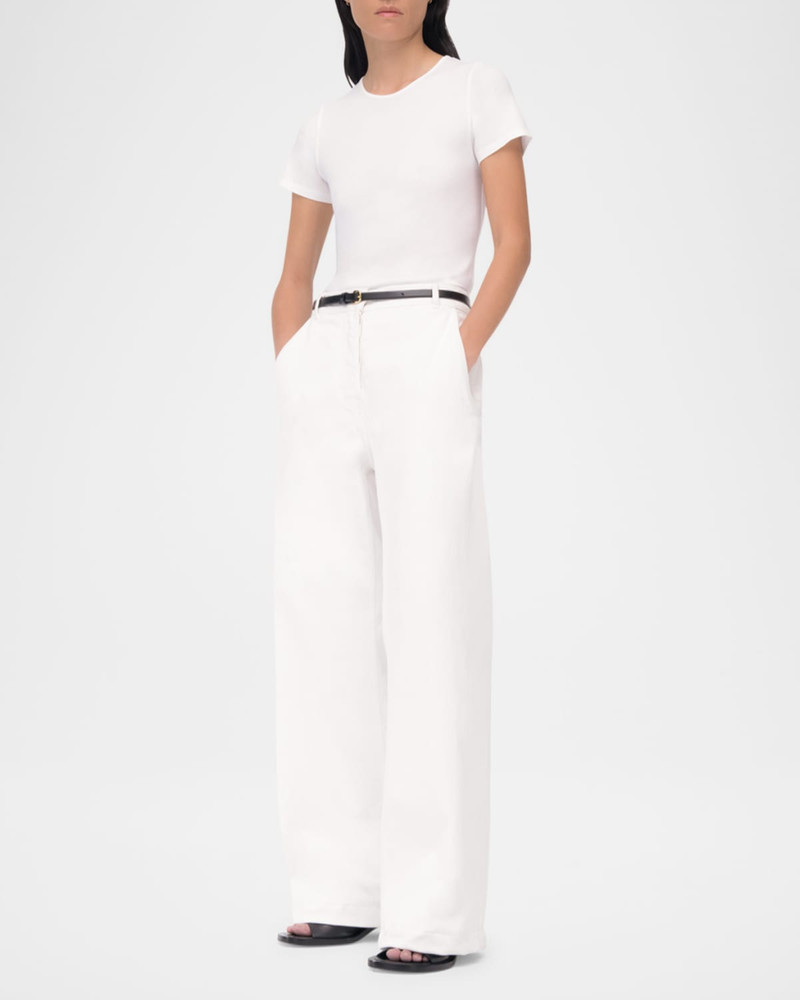 Another Tomorrow Carpenter Denim Wide-Leg Pants outlook