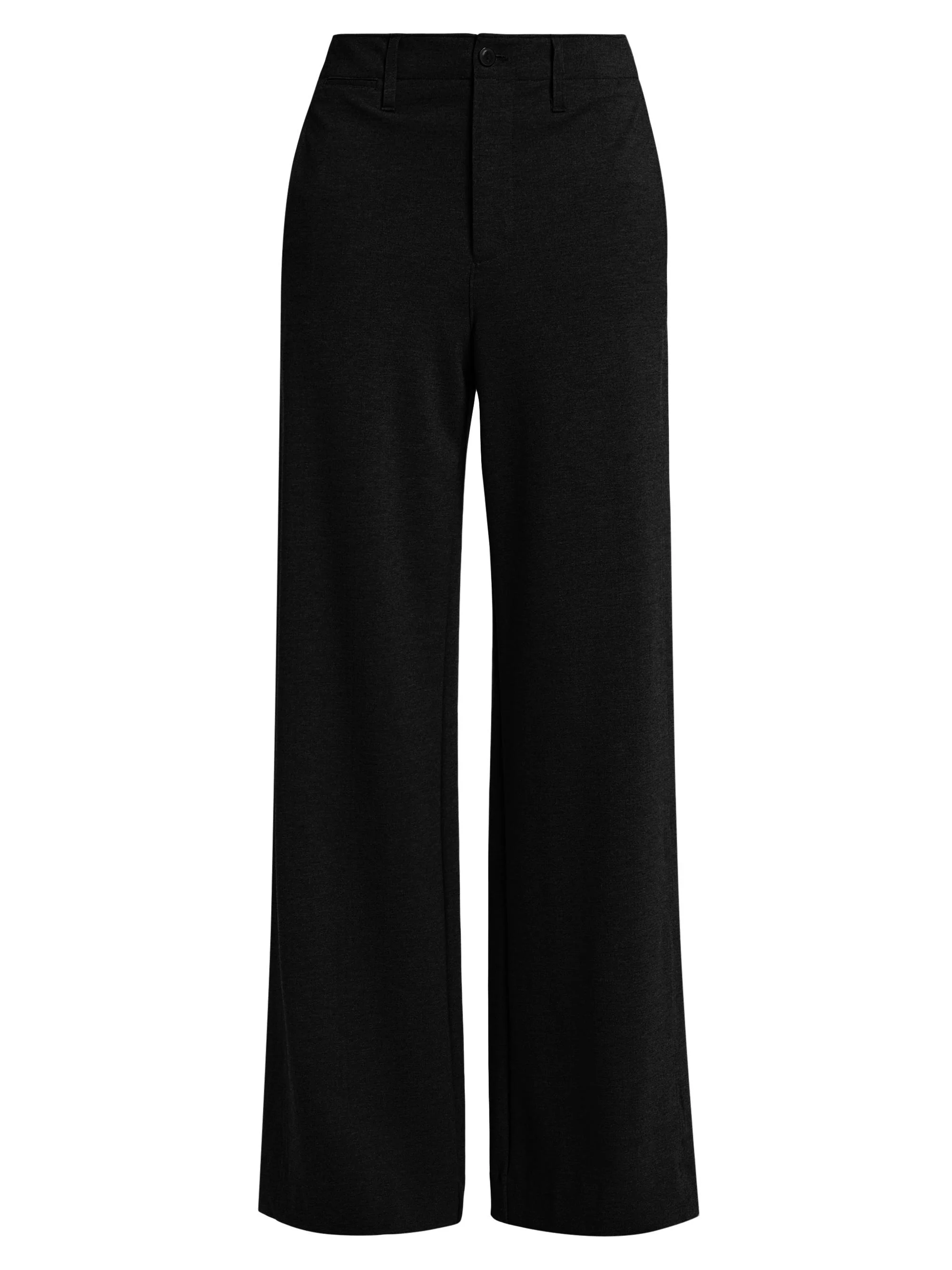 Women's Sofie Ponte Wide-Leg Pants - Black - 1