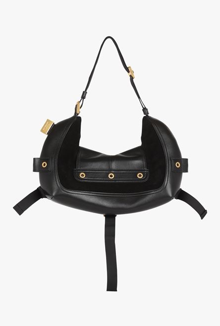 Black leather and suede Major bag - 3