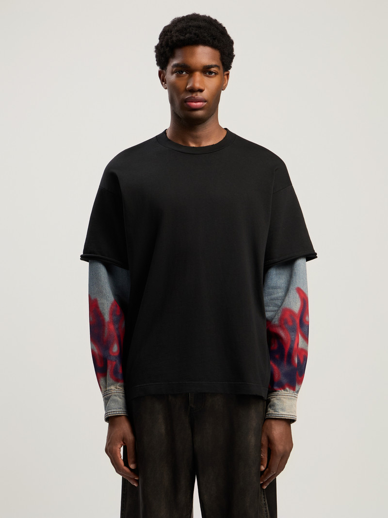 Flames Hybrid Shirt L/S 3