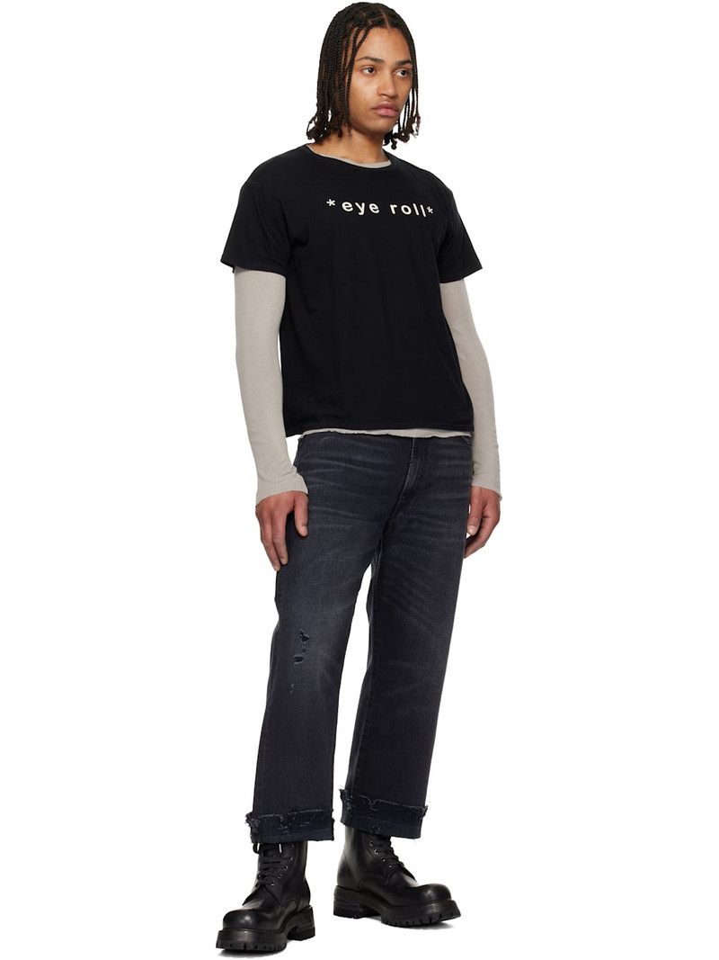 R13 Black Washed Boyfriend Jeans outlook