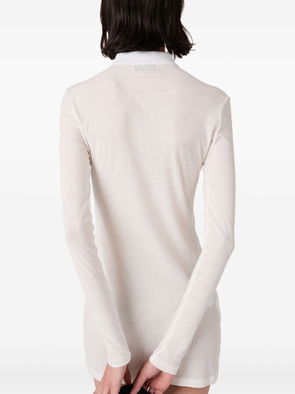 ribbed-jersey mini dress - 3