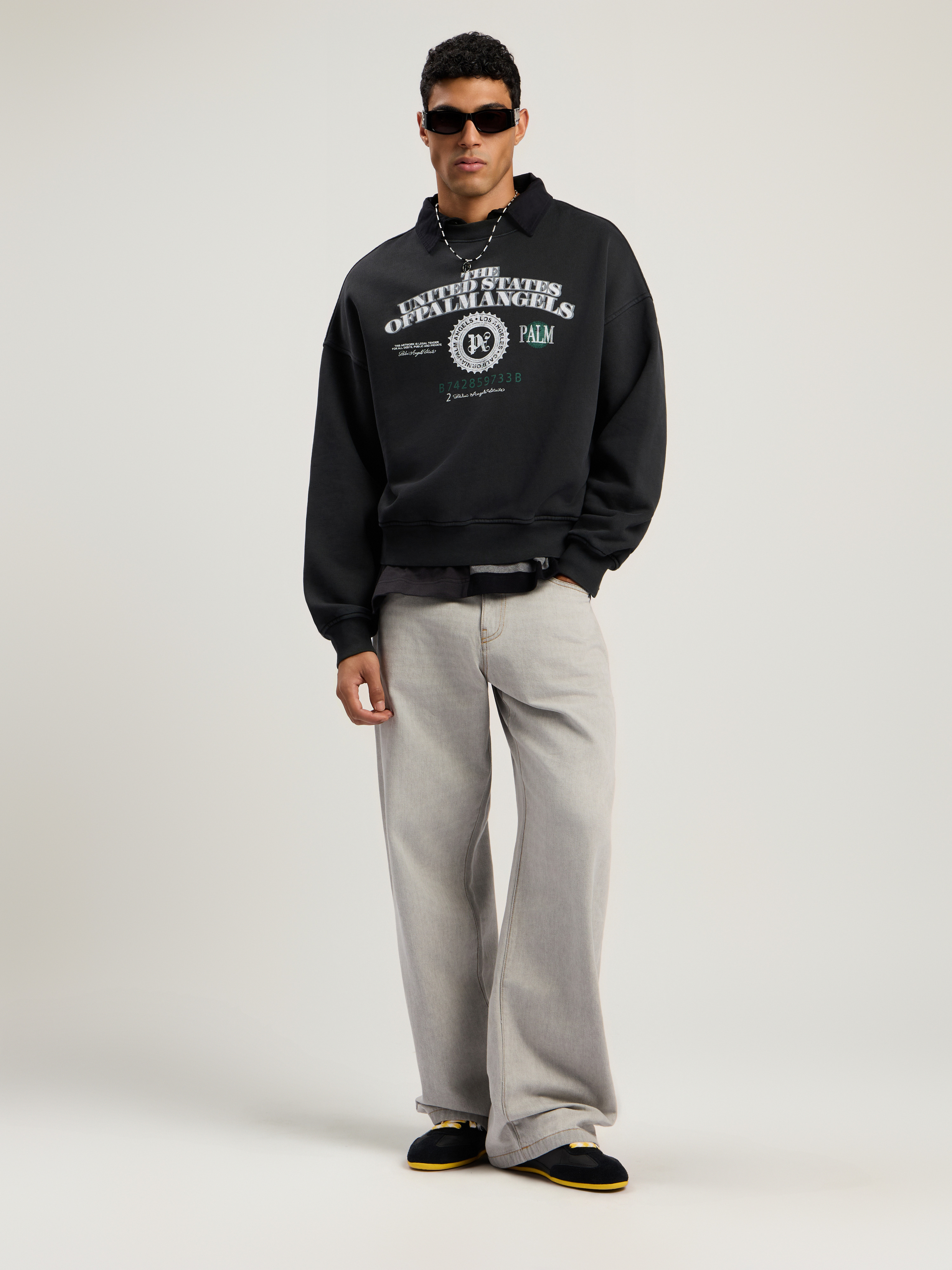 Dollar Loose Crew Sweatshirt - 2