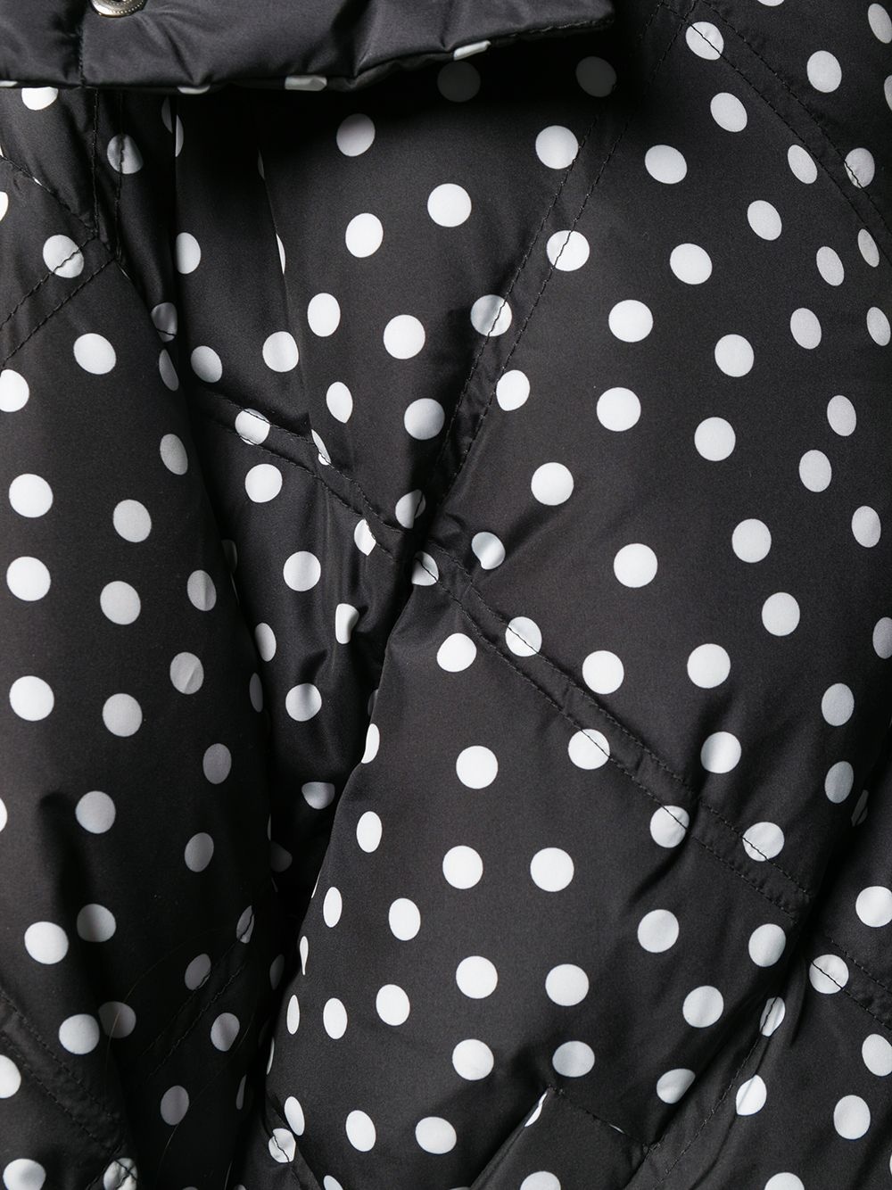 reversible polka dot puffer jacket - 5