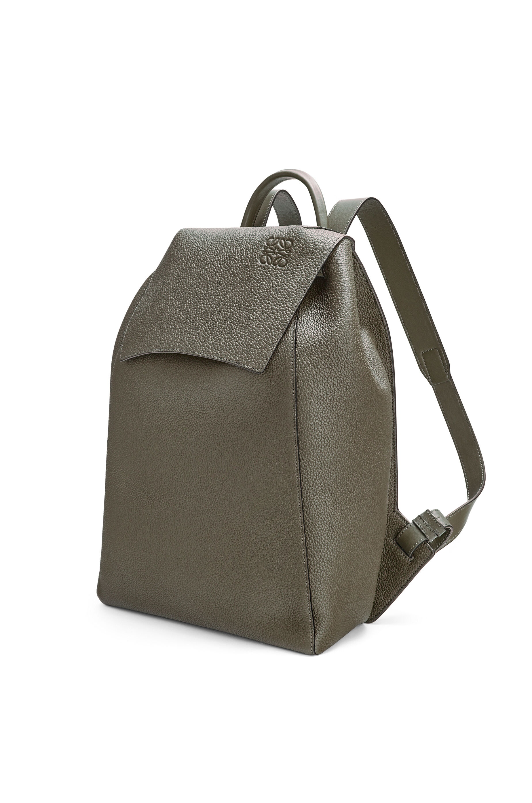 Drawstring Backpack in grained calfskin - 3