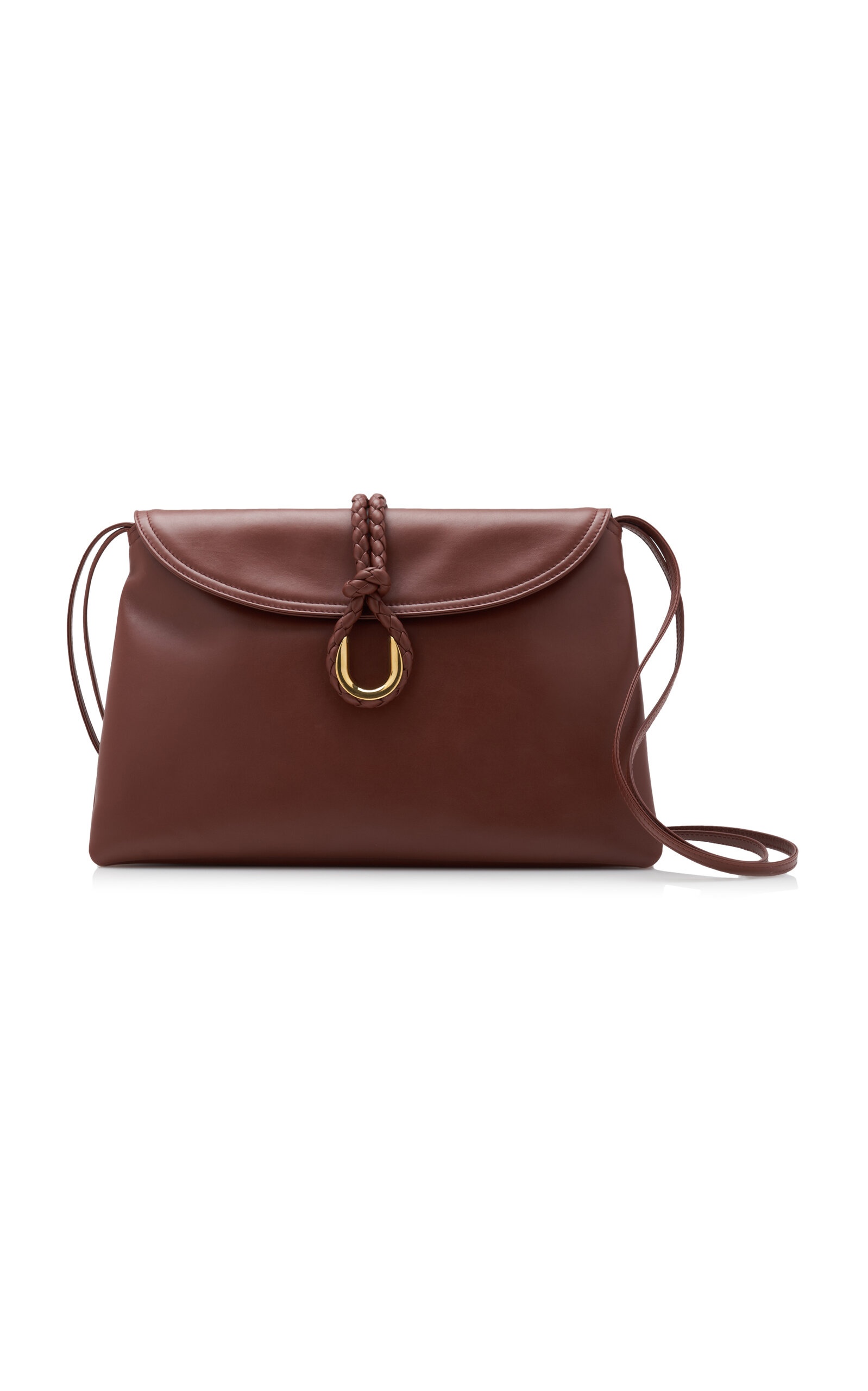 Bottega Veneta Liberta Leather Crossbody Bag brown | REVERSIBLE