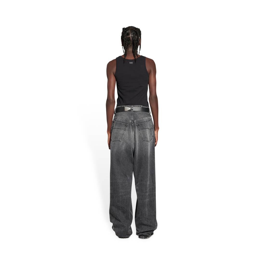 Pull-up Pants in Black - 4