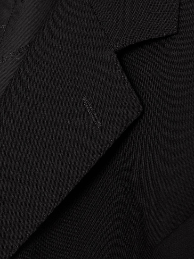 Oversized wool blazer Black 5