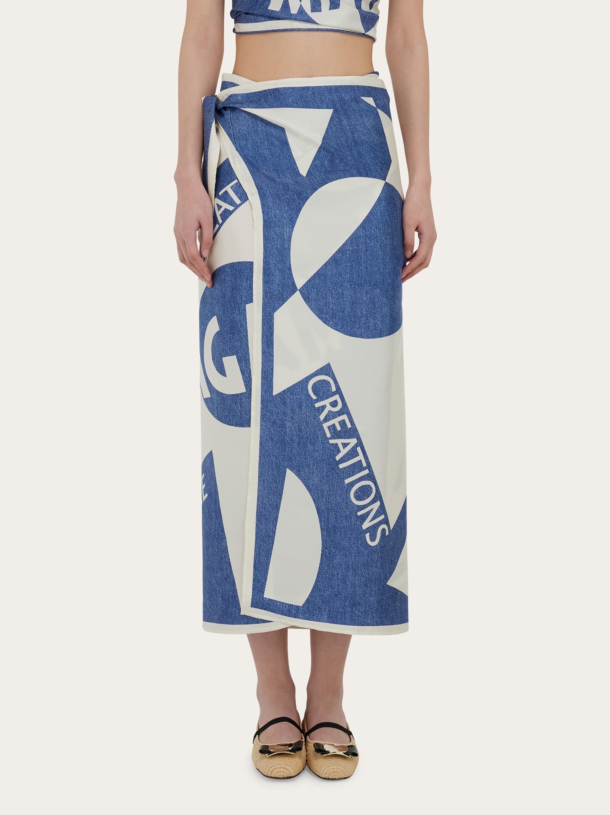Venna logo sarong skirt - 3