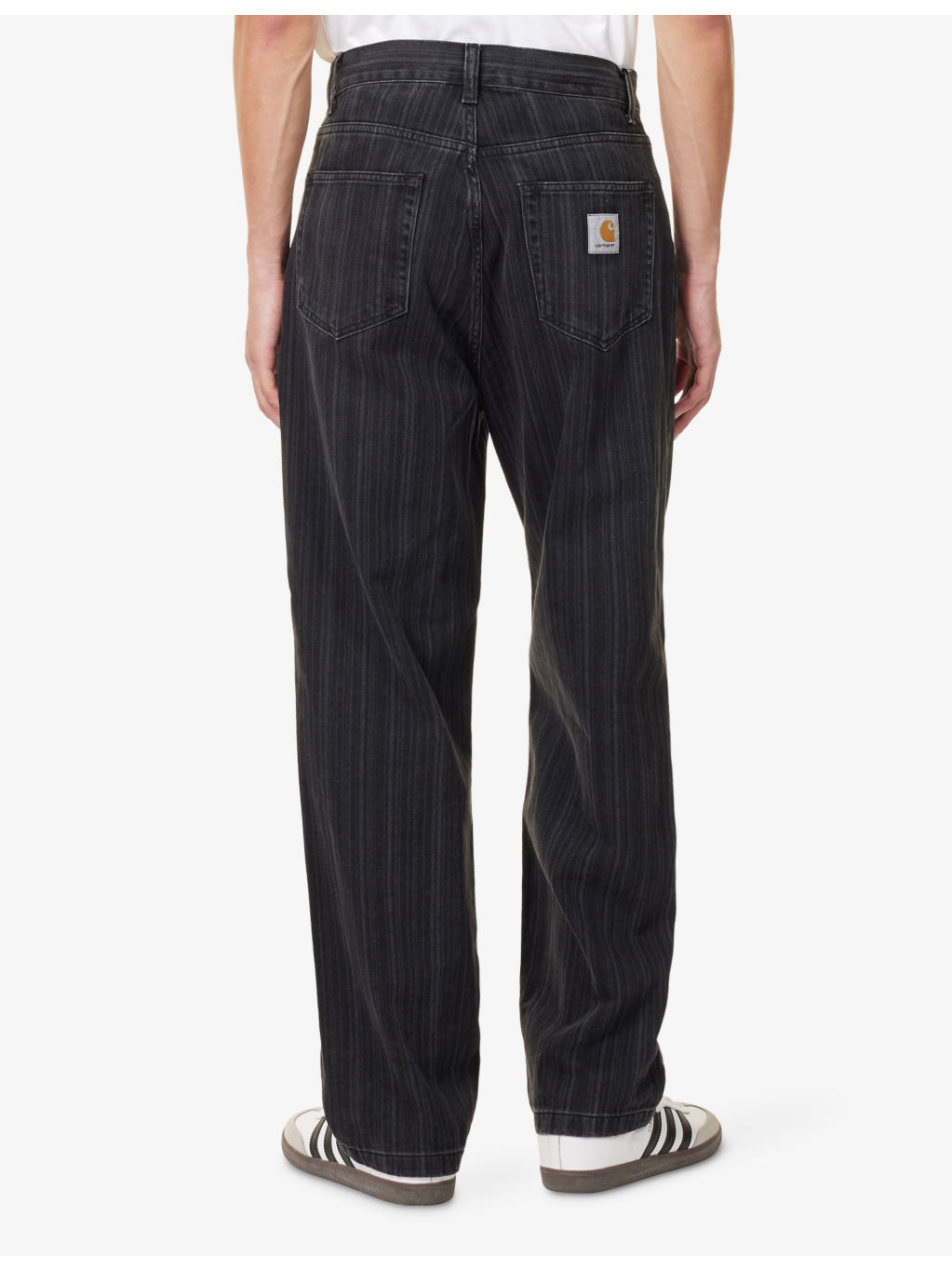 Rylan Striped Wide-Leg Relaxed-Fit Denim Jeans - 4