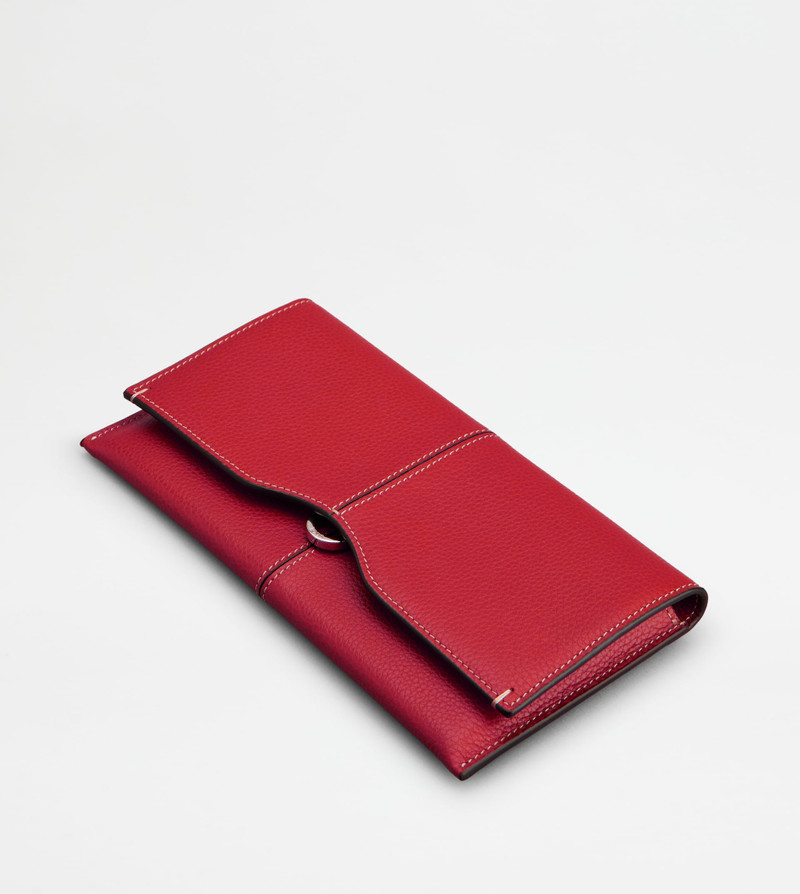 WALLET IN LEATHER - RED 3