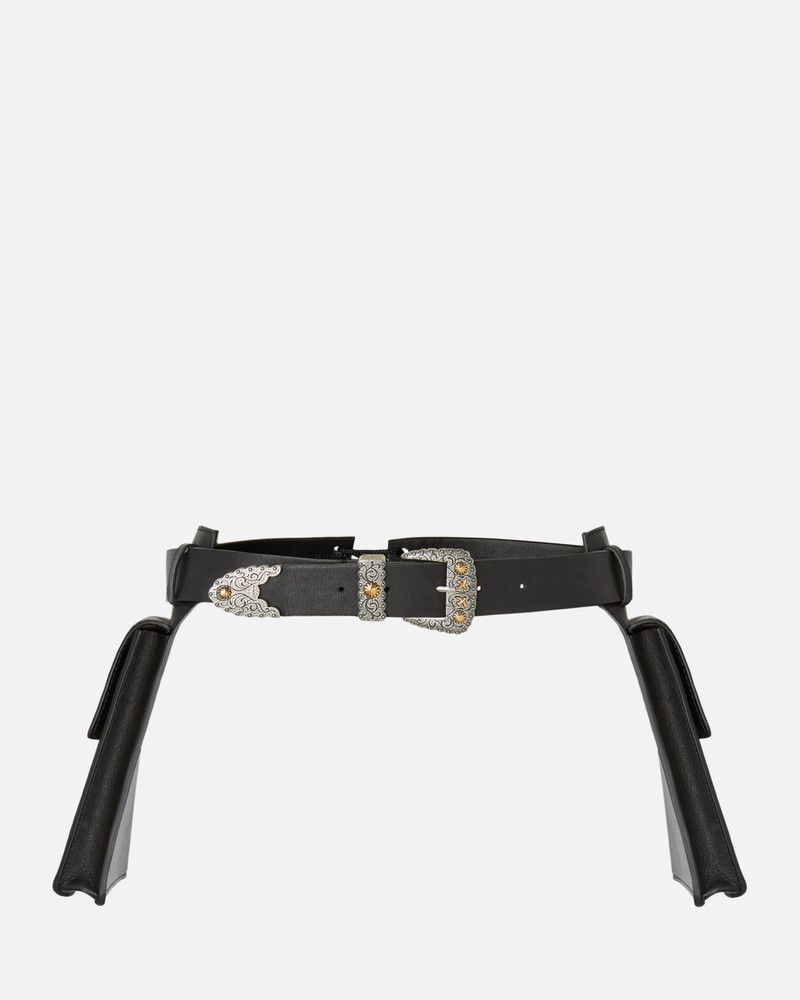TEXAN LEATHER BELT WITH STORAGE POCKETS, 3 CM 1