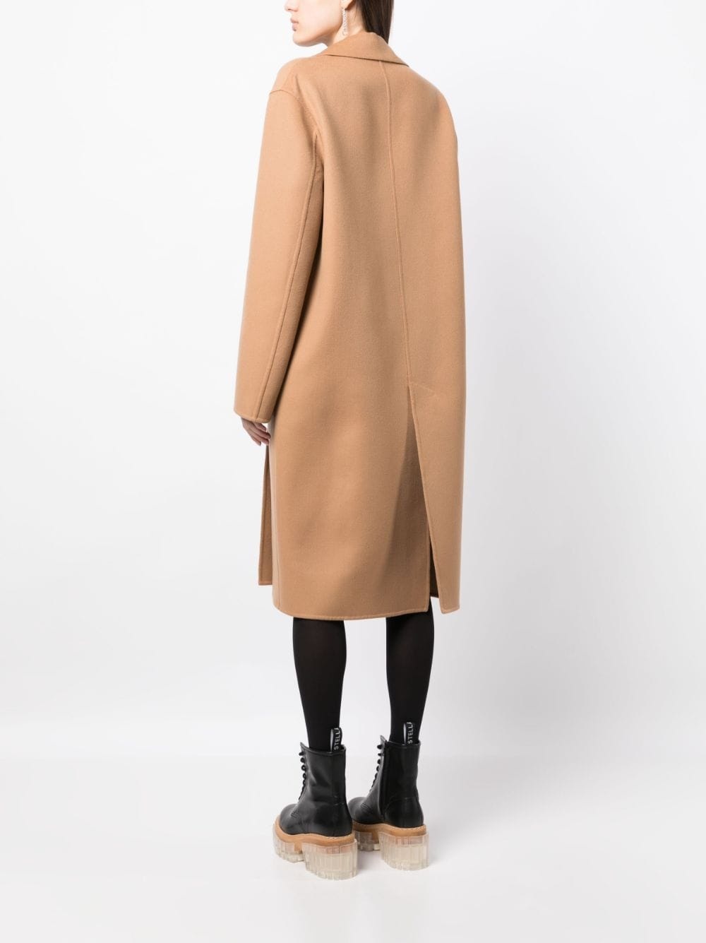 double-breasted wool coat - 5