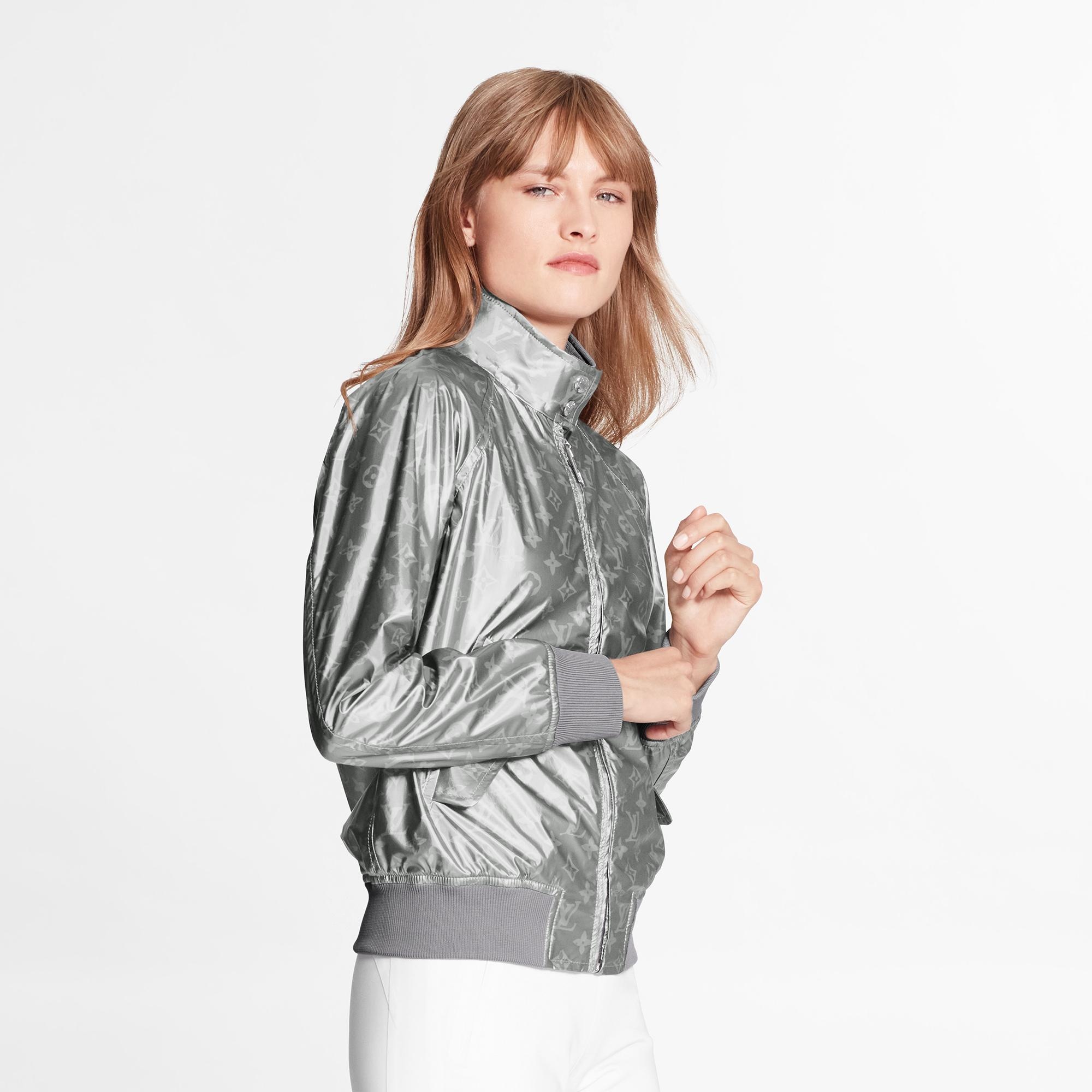 Metallic Monogram Lightweight Bomber Jacket  - 5