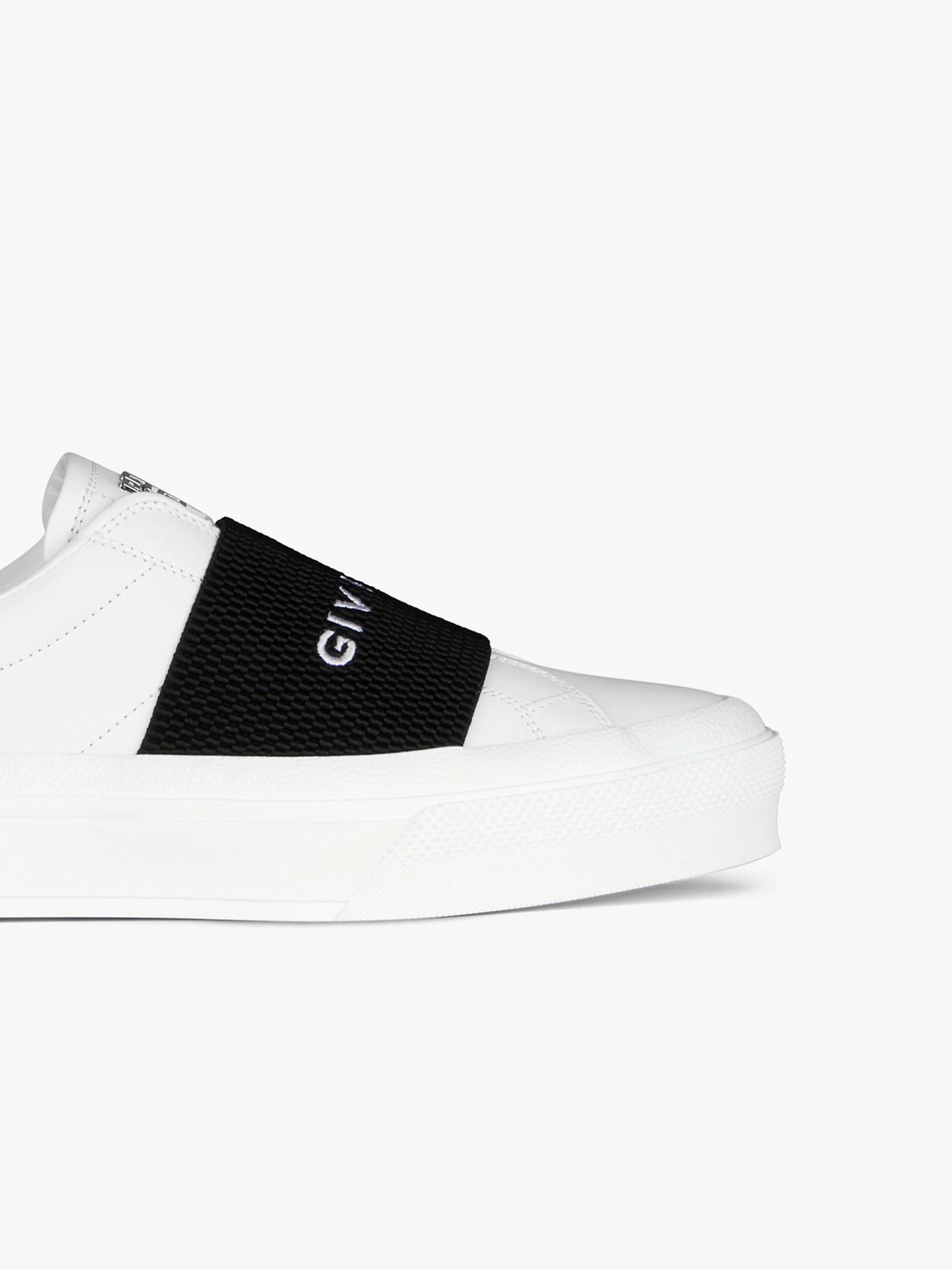 CITY SPORT SNEAKERS IN LEATHER WITH GIVENCHY STRAP - 6