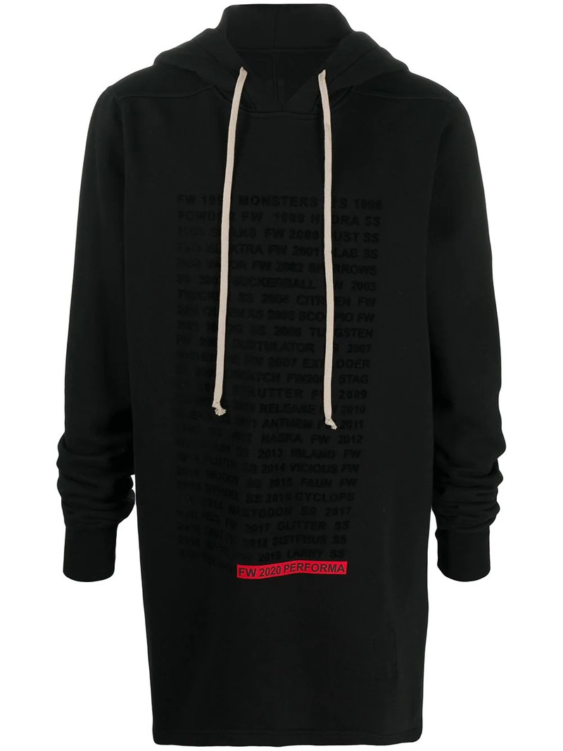 text-print cotton hoodie 1