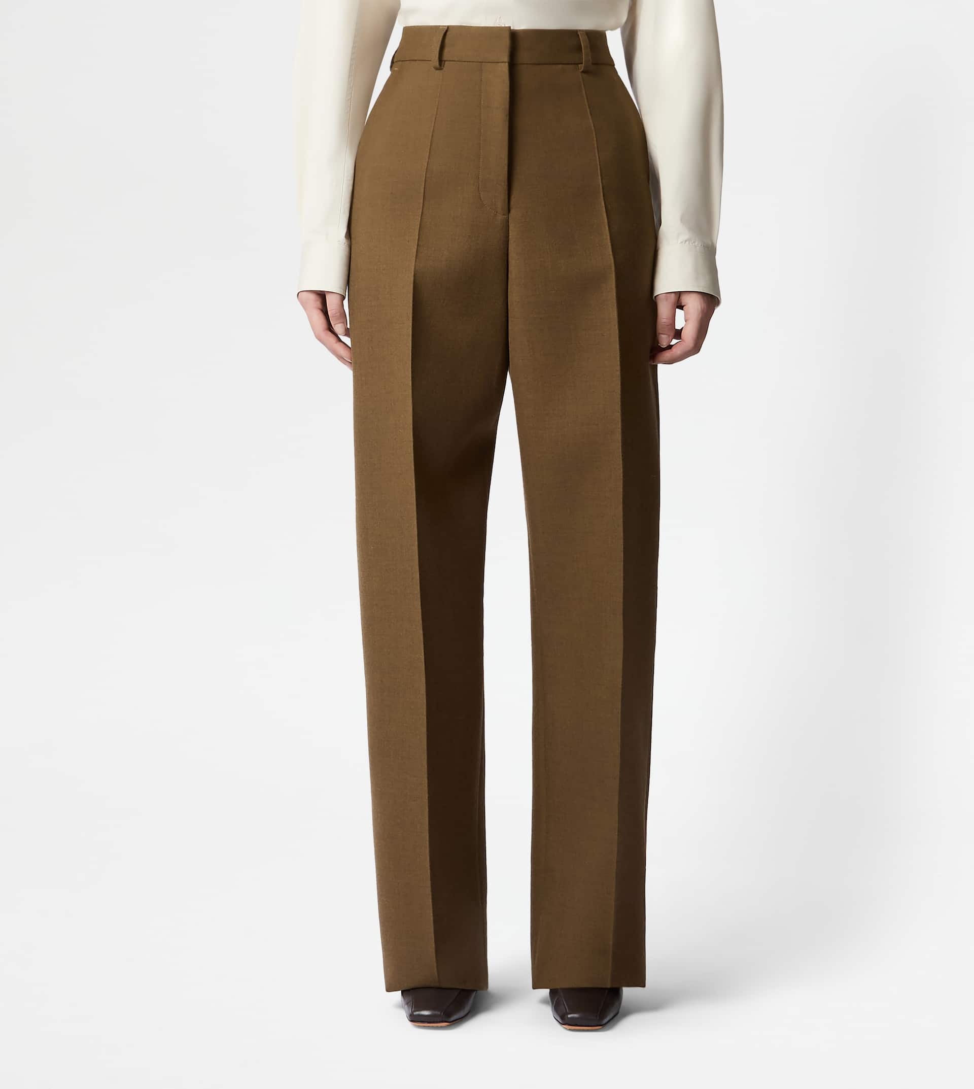 Tod's PANTS IN WOOL - BROWN | REVERSIBLE