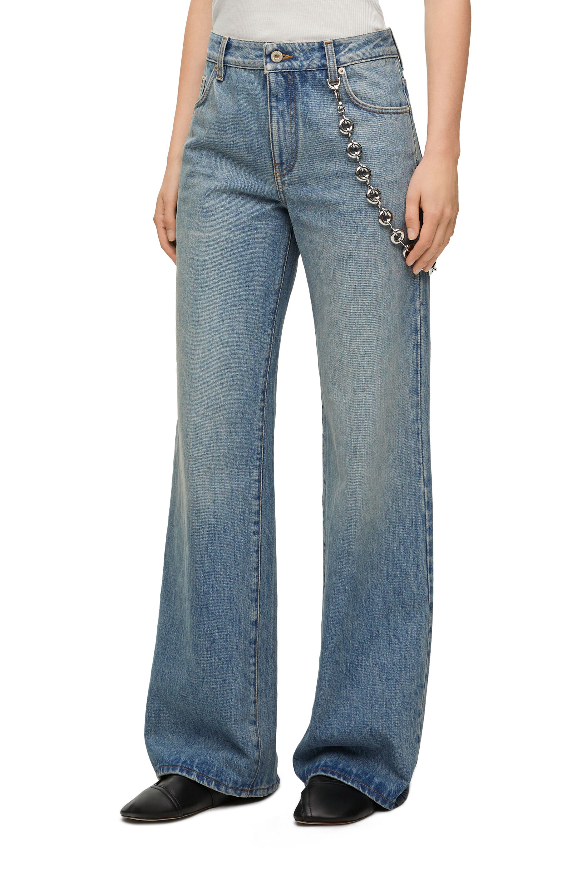 Chain jeans in denim - 3