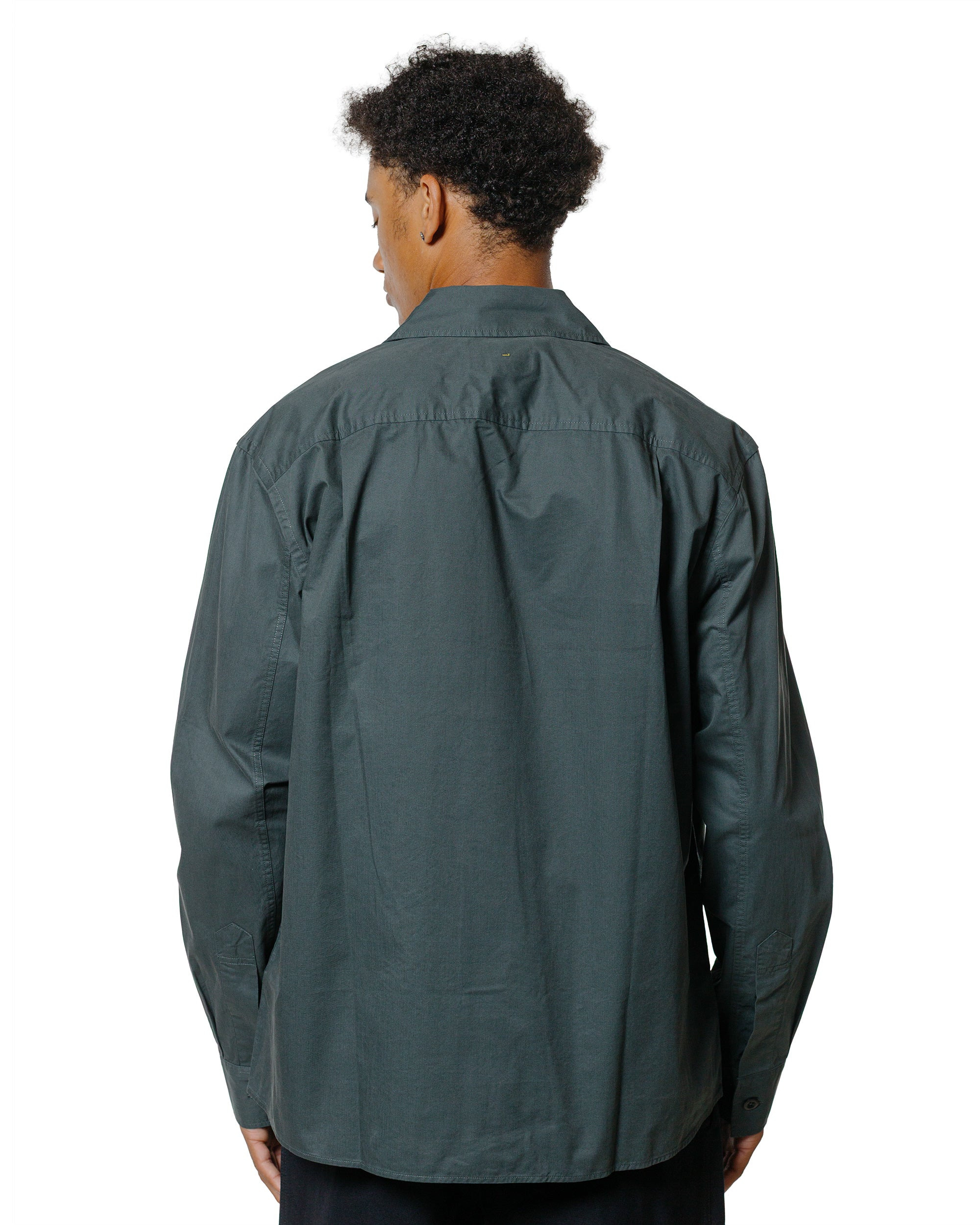 MHL Overall Shirt Lightweight Brushed Cotton Algae - 3