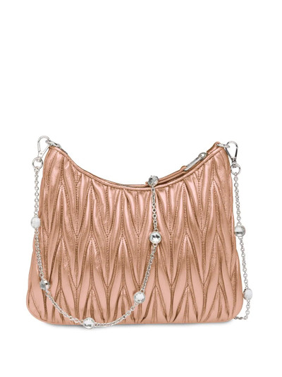 Miu Miu matelassé shoulder bag outlook