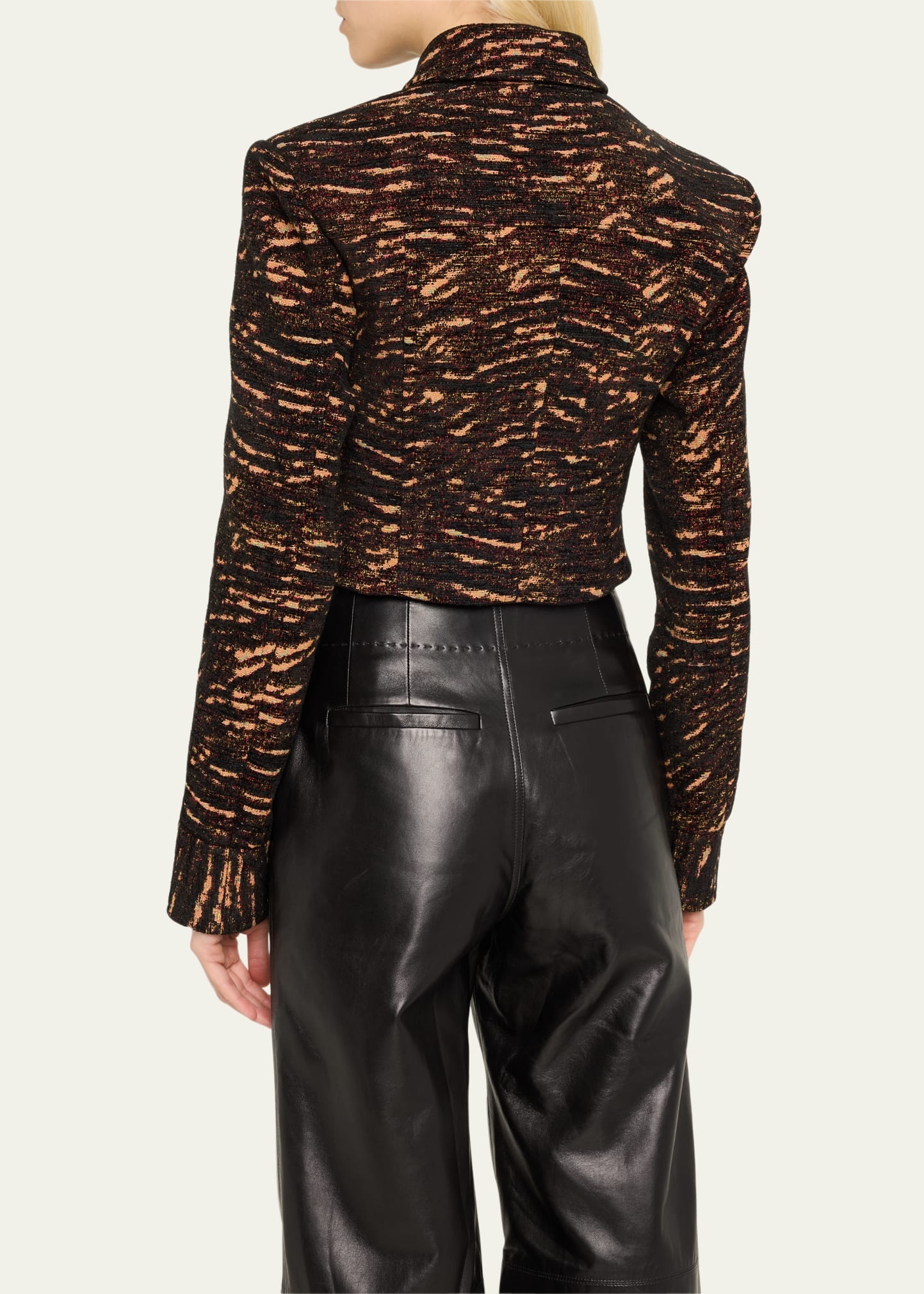 Adoni Textured Crop Jacket - 3