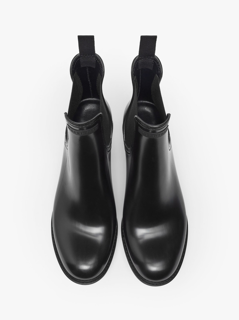 TRINITY BLACK CHELSEA RAIN BOOTS | LB-1003 3