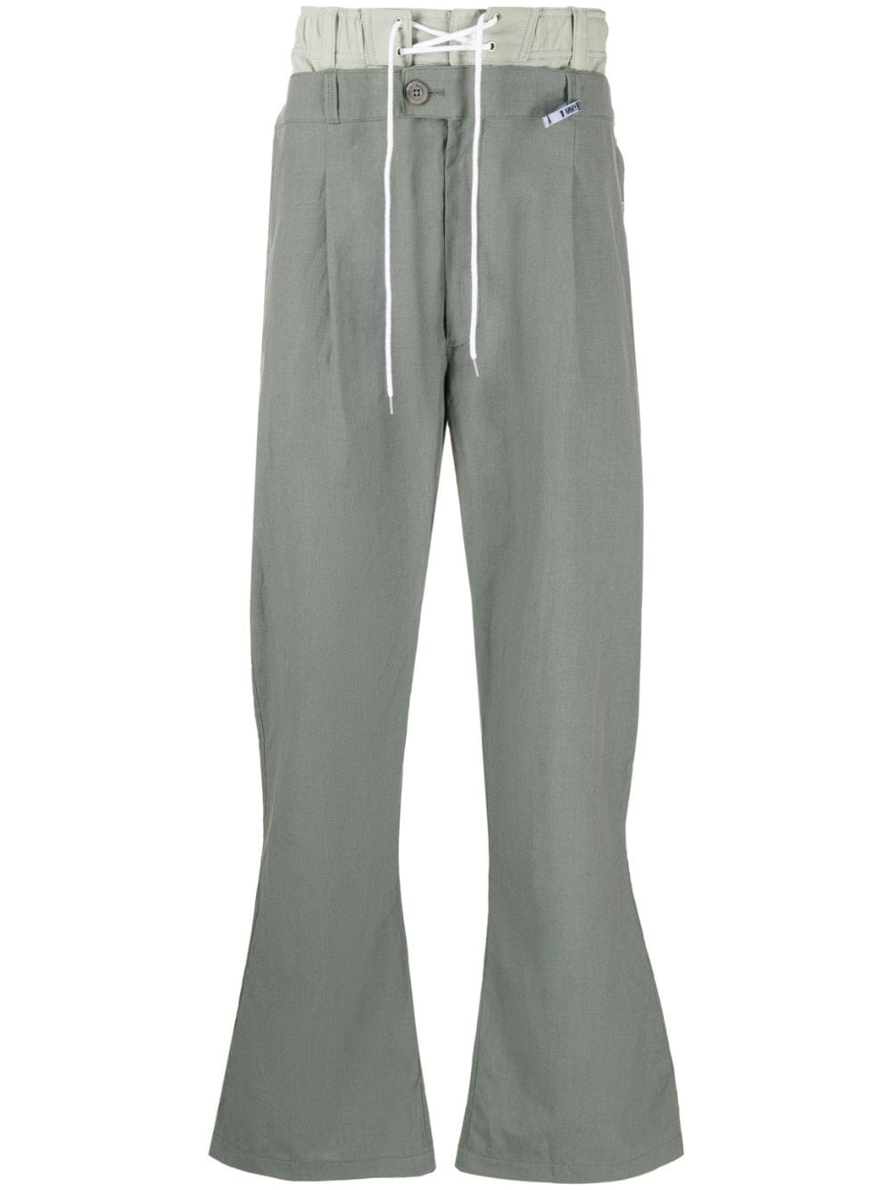 Double-Waist straight-leg trousers - 1
