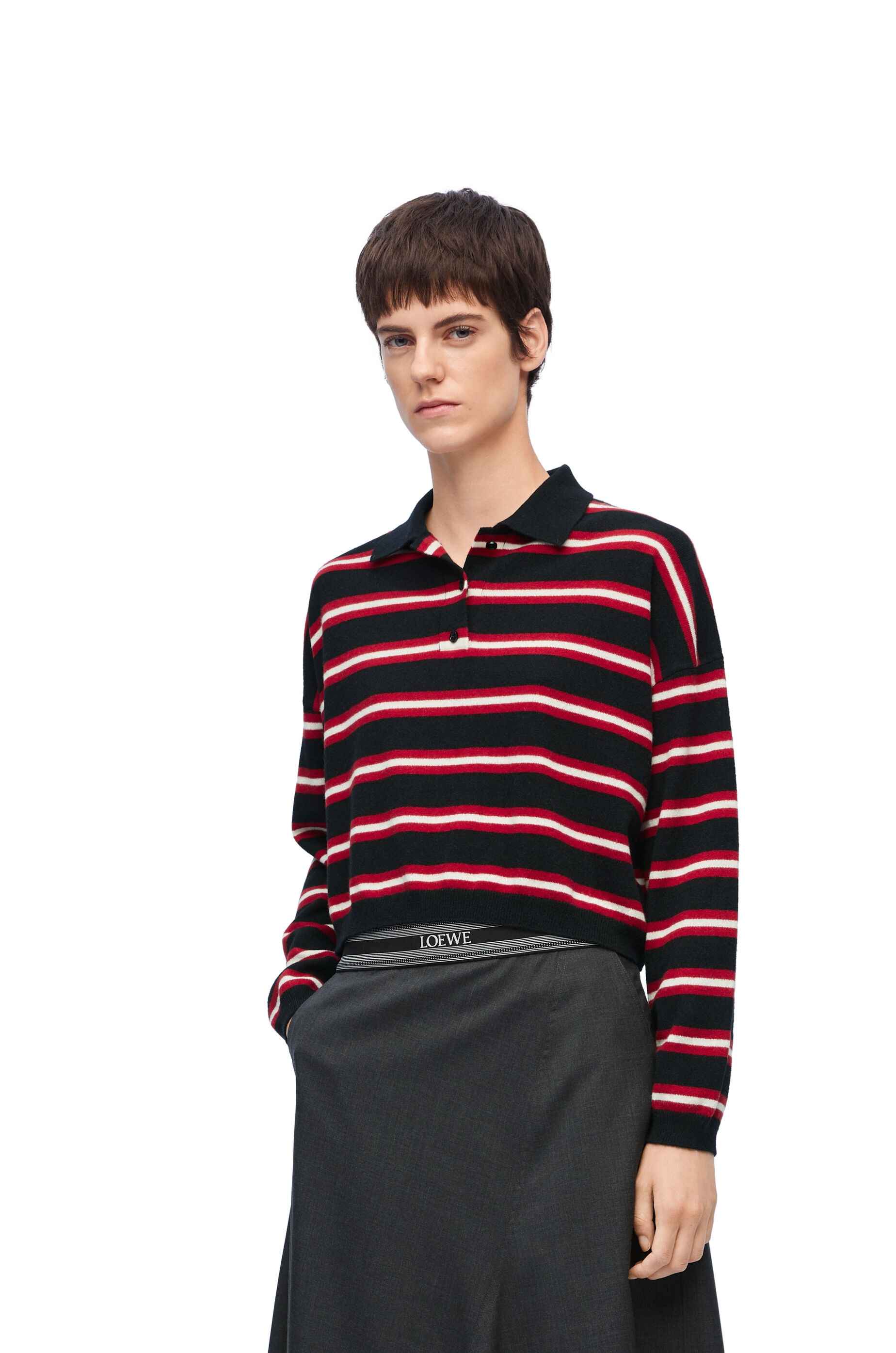 Polo sweater in wool - 3