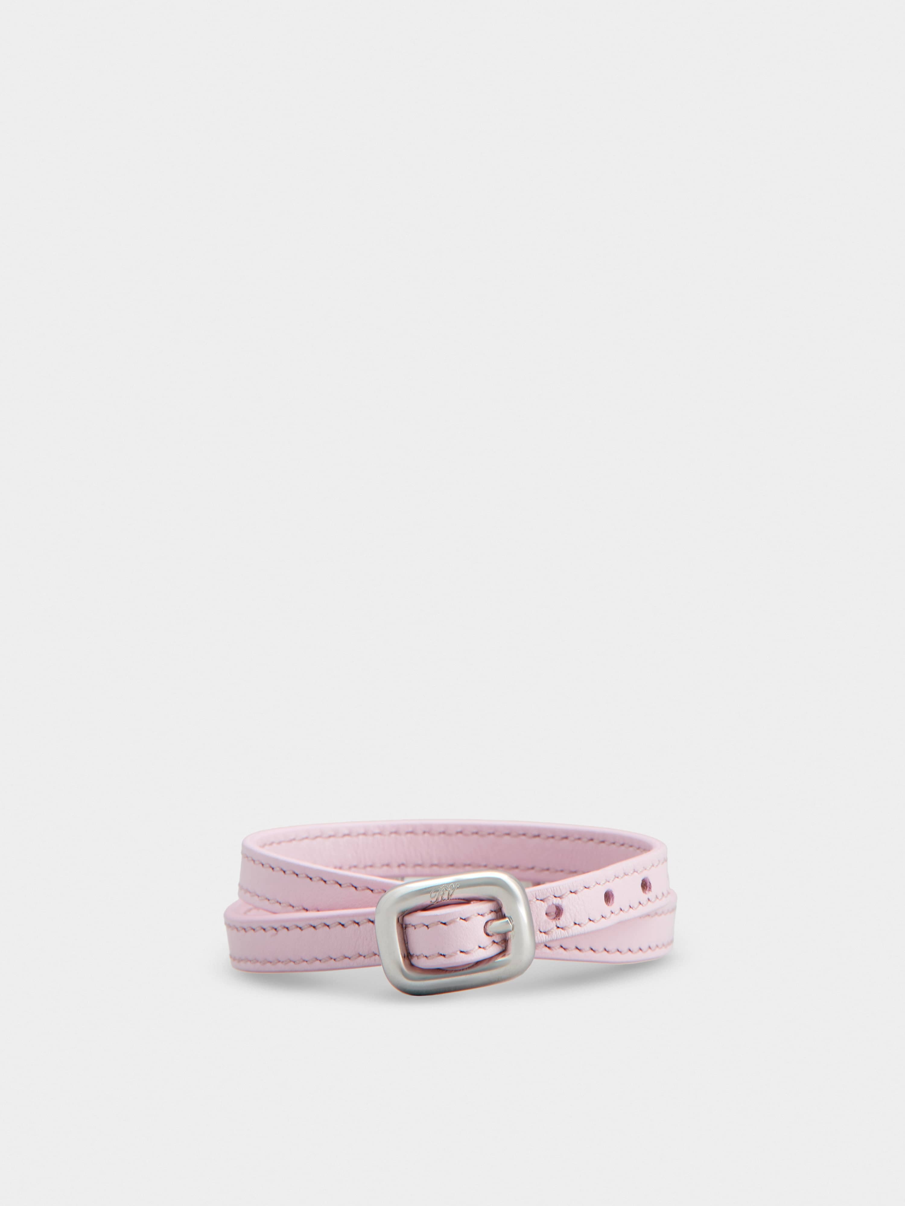 Viv' Choc Strass Bracelet in Leather - 4