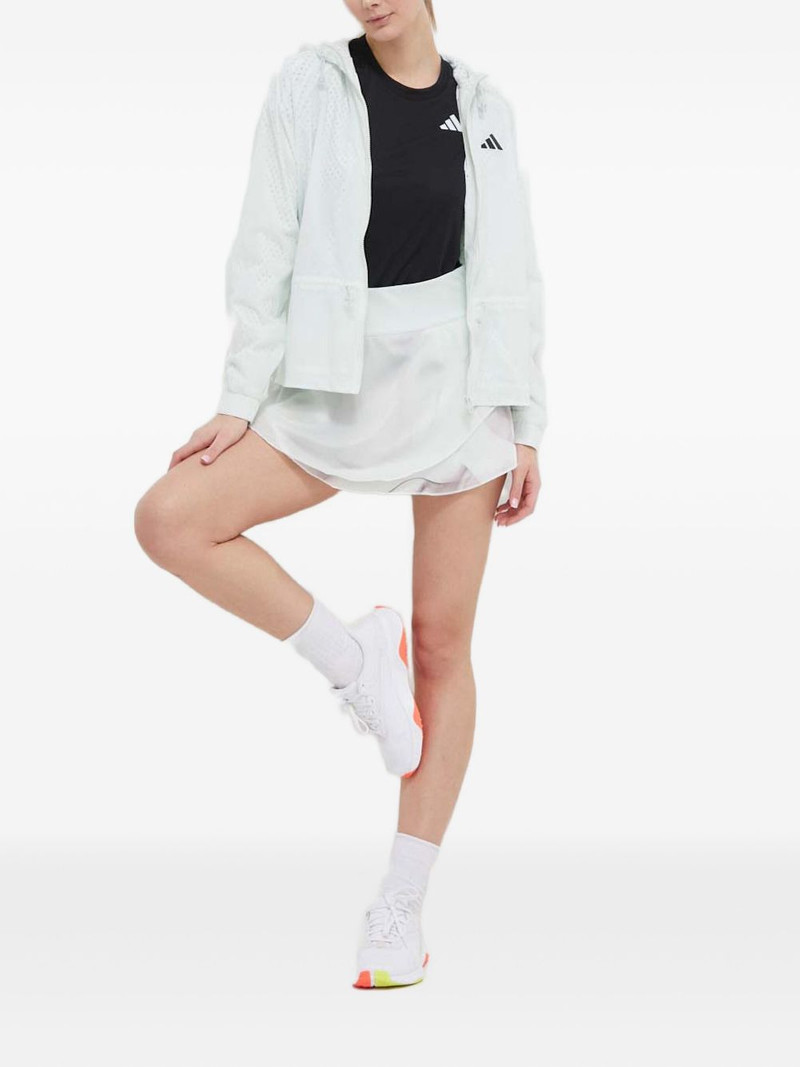 logo-appliqué perforated jacket 1