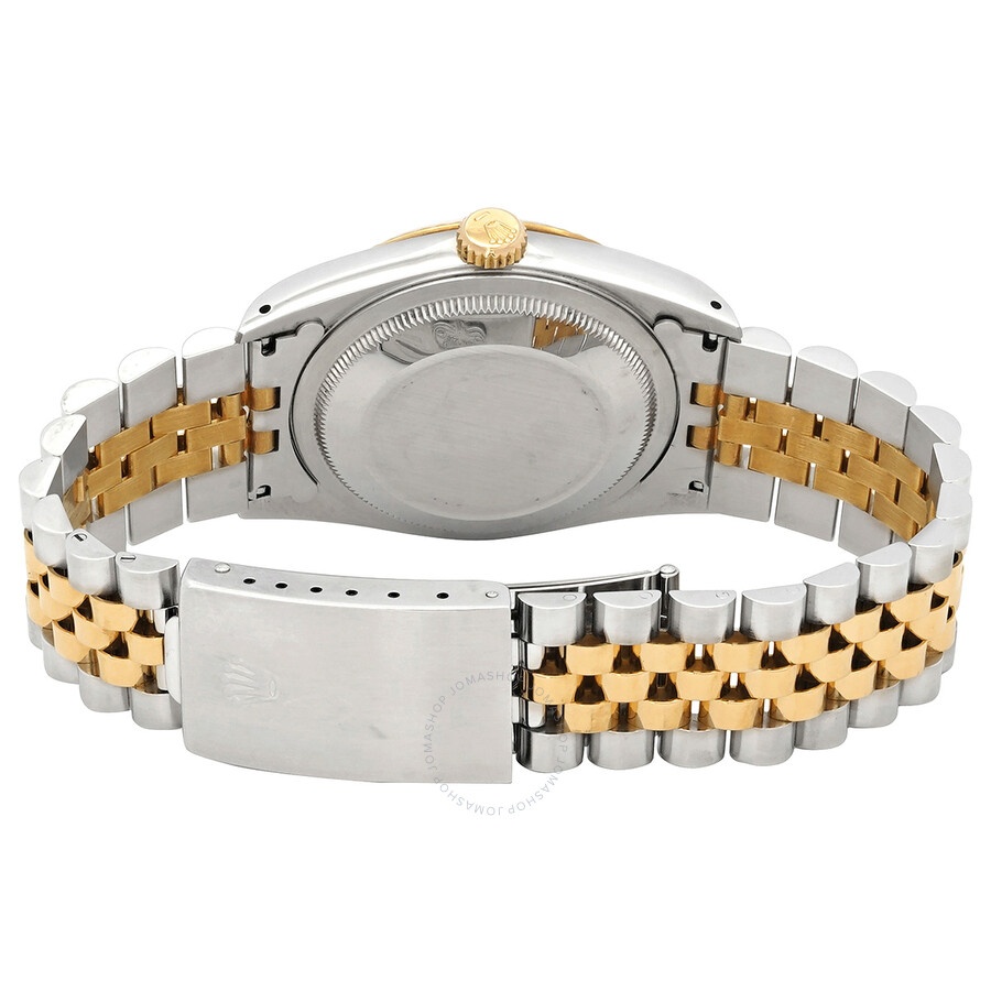 Pre-owned Rolex Datejust Automatic Diamond Champagne Dial Men's Watch 16233CDJ - 3