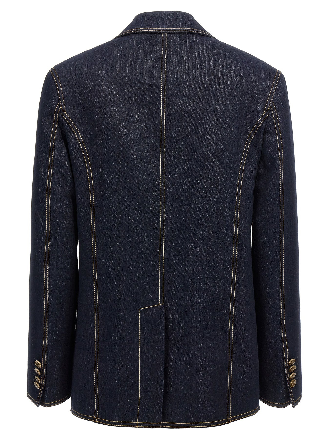 スーツ ETRO Women Suit Jackets WRNA0012AD177S9000 Blue Womens Blazer Jacket 3/4 Ruched Sleeve Open Front Cardigan
