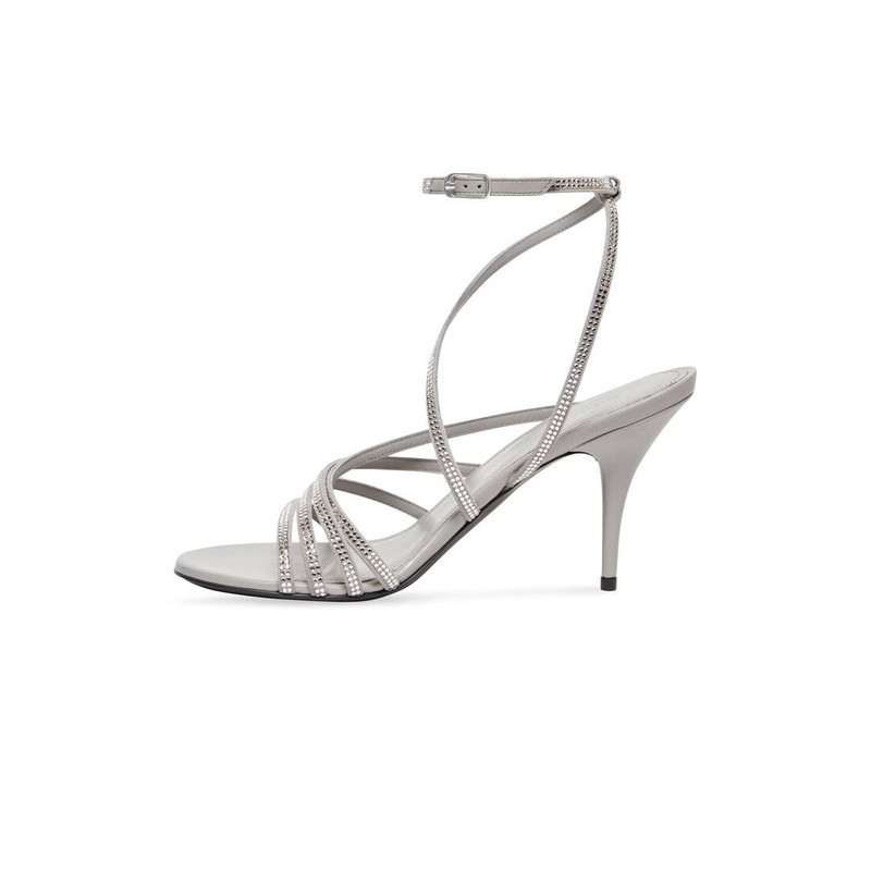 BALENCIAGA glow 90mm sandal with rhinestones outlook