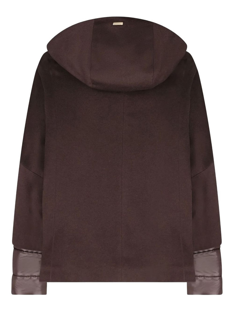 Herno hooded panelled jacket outlook