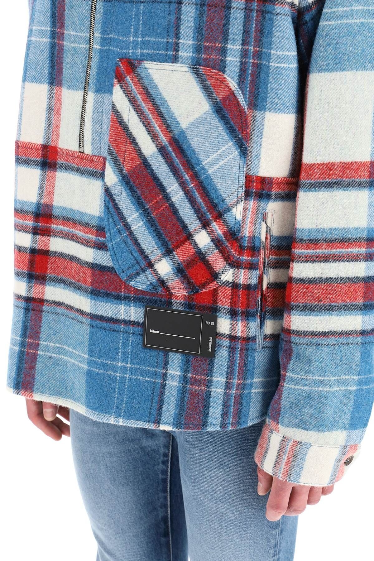 TARTAN WOOL ANORAK - 5