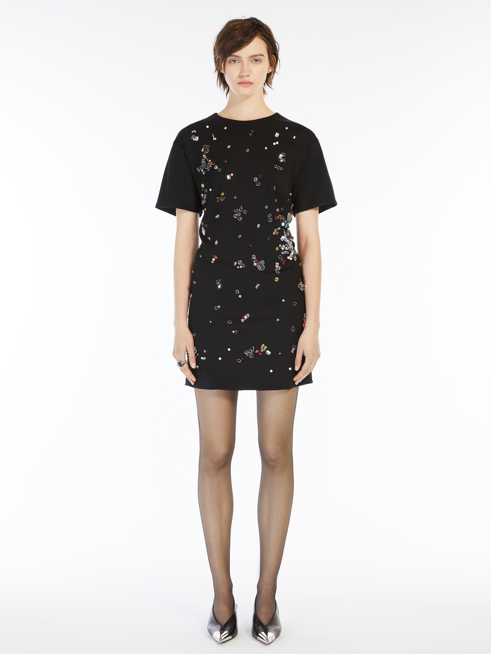 SPLUGA Embroidered double-layer dress - 3