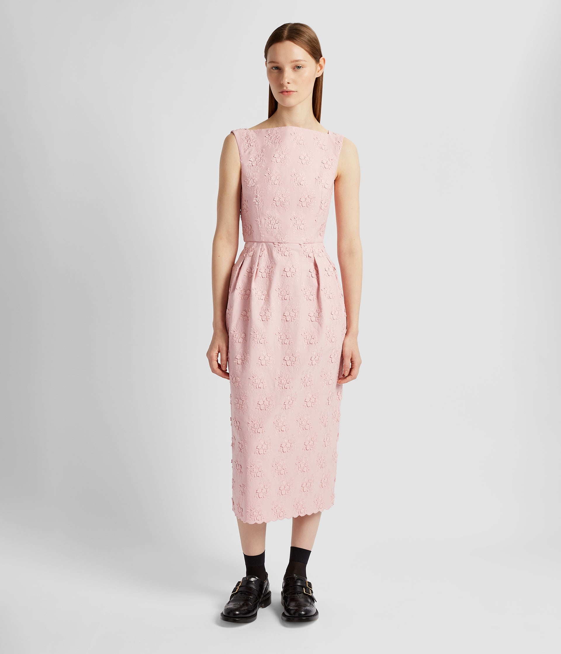 SLEEVELESS PENCIL MIDI DRESS - 4