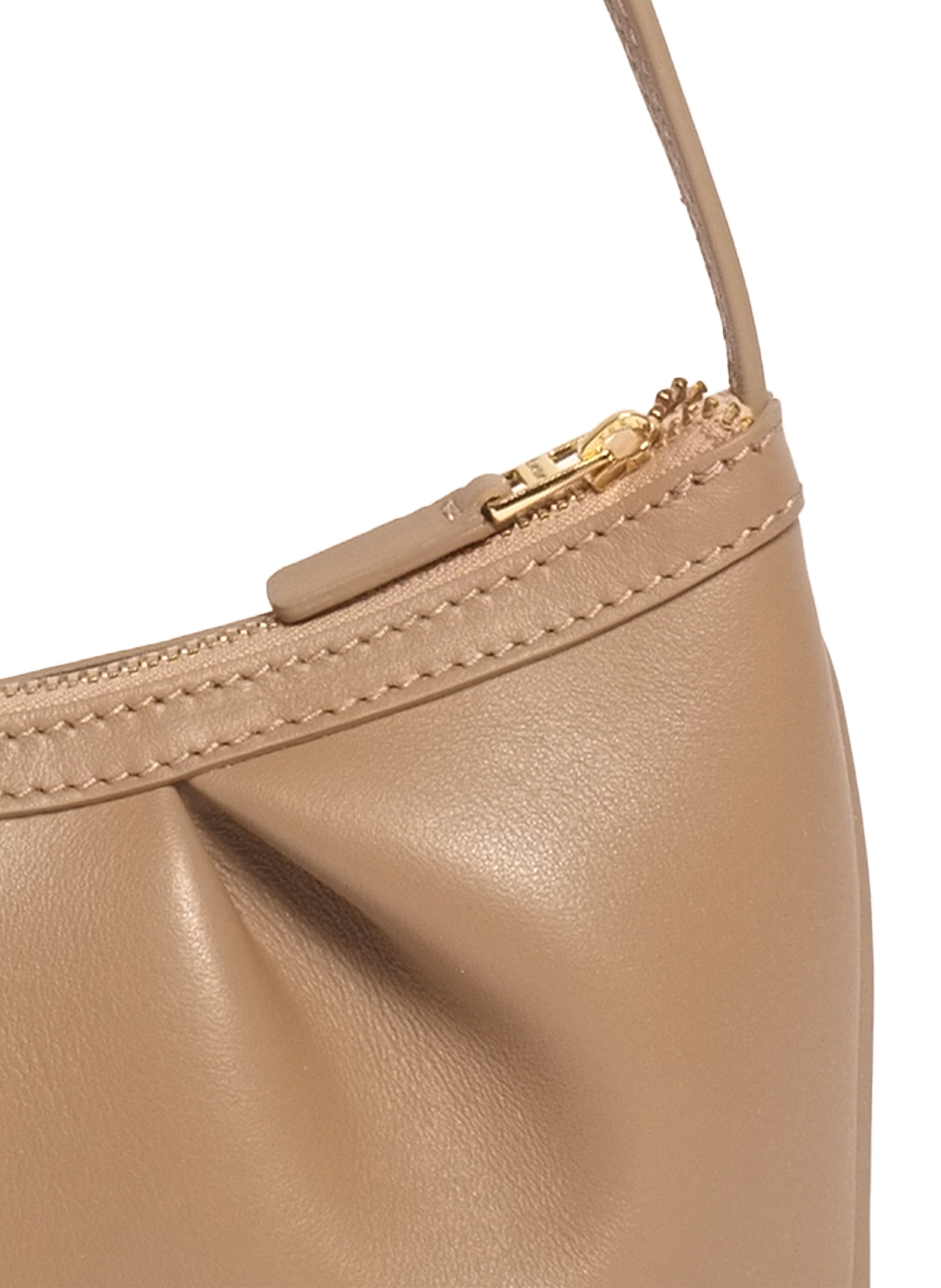 Dimple Pochette Leather Taupe - 4