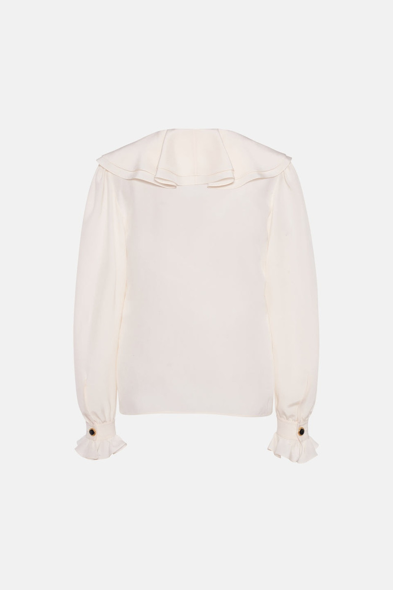 SILK BLOUSE WITH VOLANT COLLAR 2
